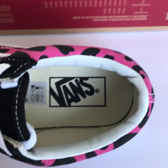 Vans old skool leopard pink black sneaker shoes - Picture 6 of 8